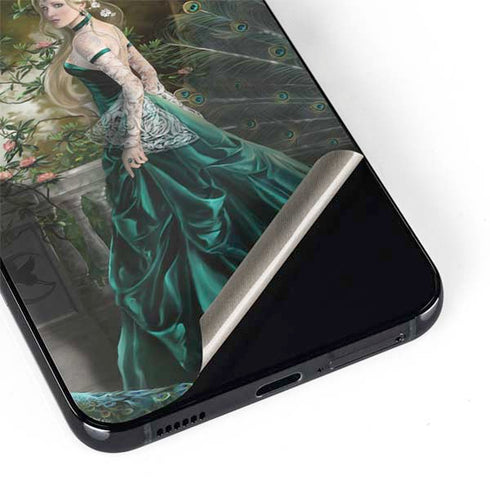 Woman with Peacocks by Nene Thomas Galaxy S22 Plus Skin